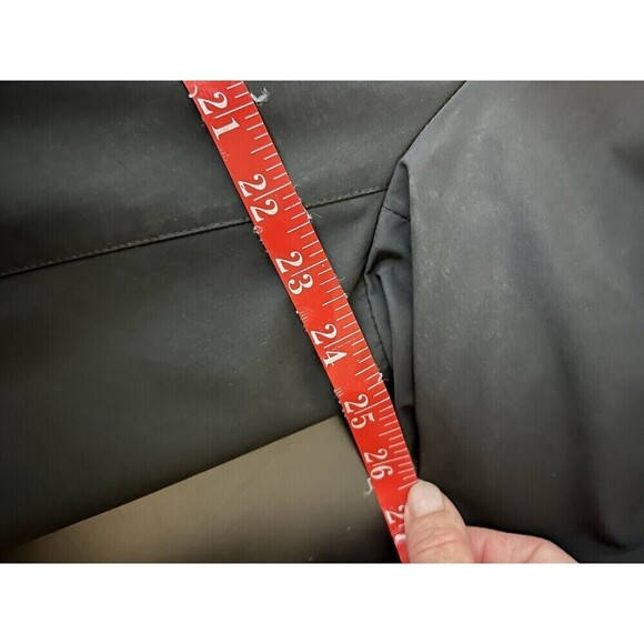 SANYO NY Men's XL Black Water Repellant Shell Poly Coat Inner Zip Button Lined - Picture 9 of 10